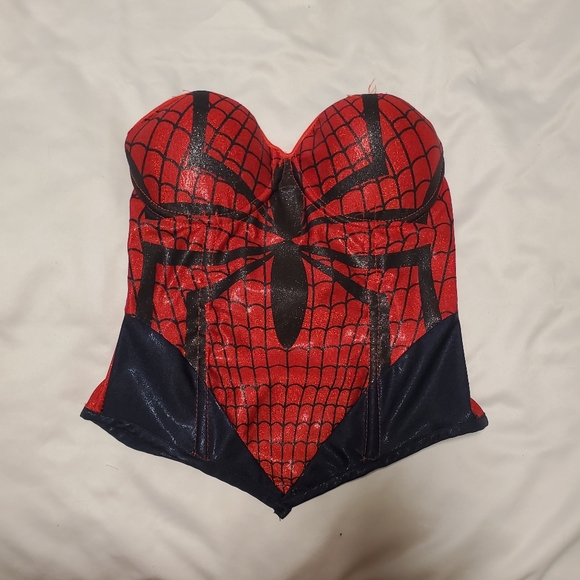 Spiderman Spidergirl halloween costume corset strapless - Picture 3 of 8